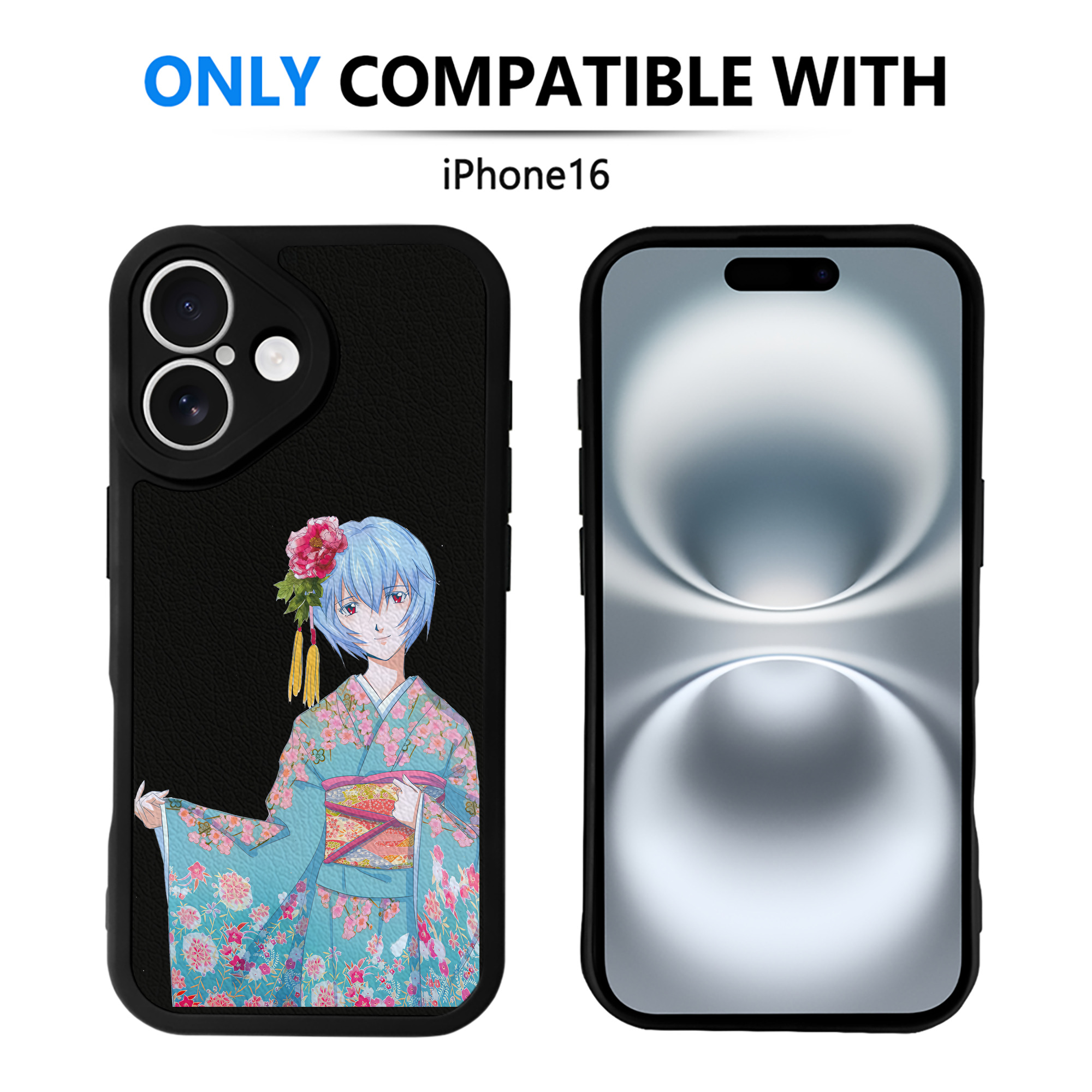 （画像用） EVA 新世紀エヴァンゲリオン 【iPhone 16シリーズ対応】シリコンスマホケース（レザー調） 材質：シリコン